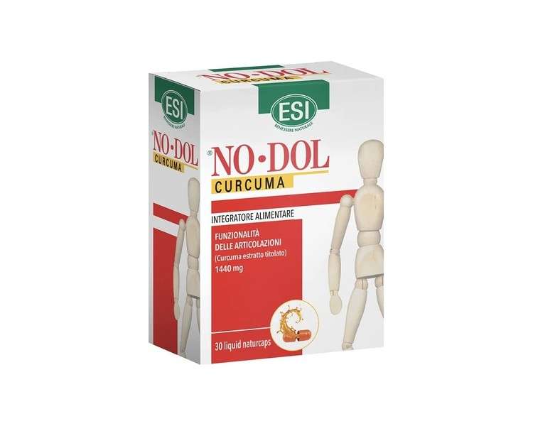 ESI NoDol Curcuma Wellness Supplement for Bones and Joints 30 Naturcaps