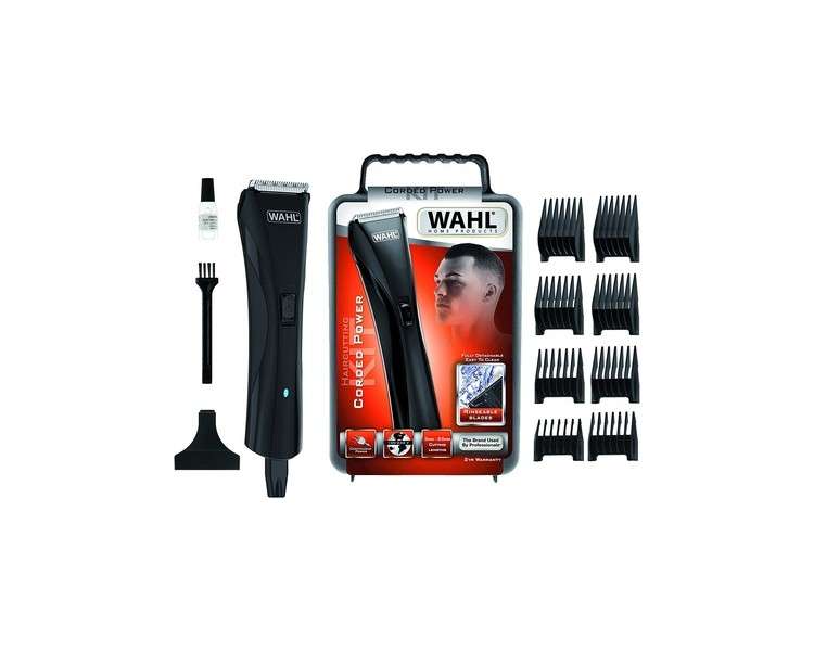 WAHL Hybrid Clipper Haircutting Kit for Men with Accessories and 8 Attachment Combs