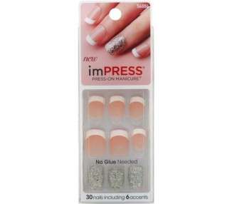 KISS Broadway Nails Impress Press-On Manicure Kit 30 Nails - Pack of 2