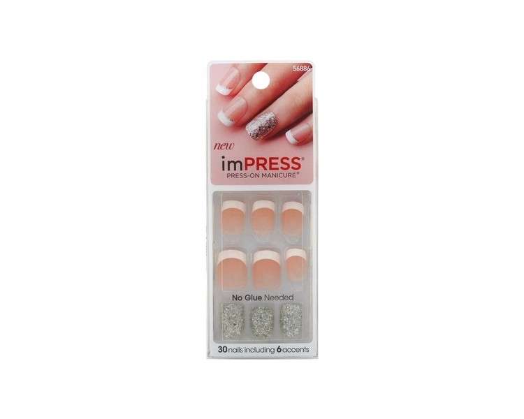 KISS Broadway Nails Impress Press-On Manicure Kit 30 Nails - Pack of 2