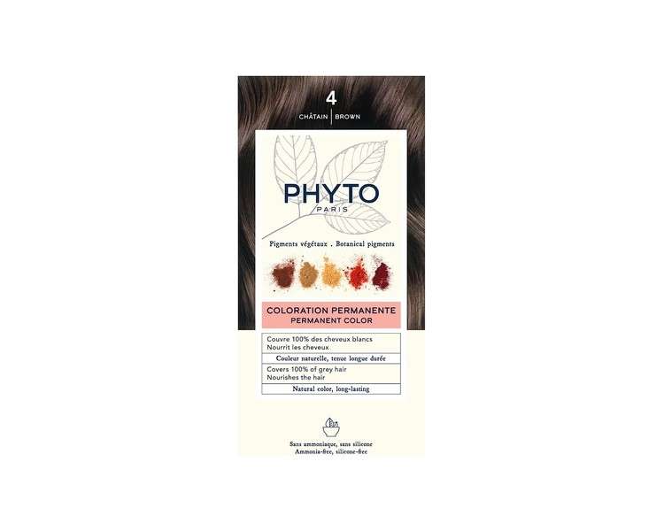 PHYTO Permanent Hair Dye Shade 4 Brown