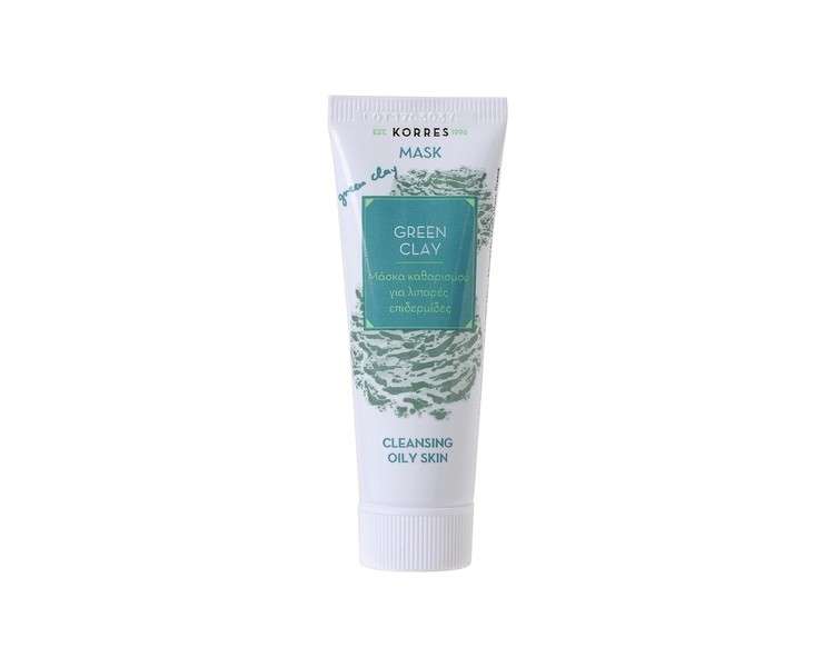 KORRES Green Clay Deep Cleansing Mask Beauty Shot 18ml - Ideal for Oily Skin