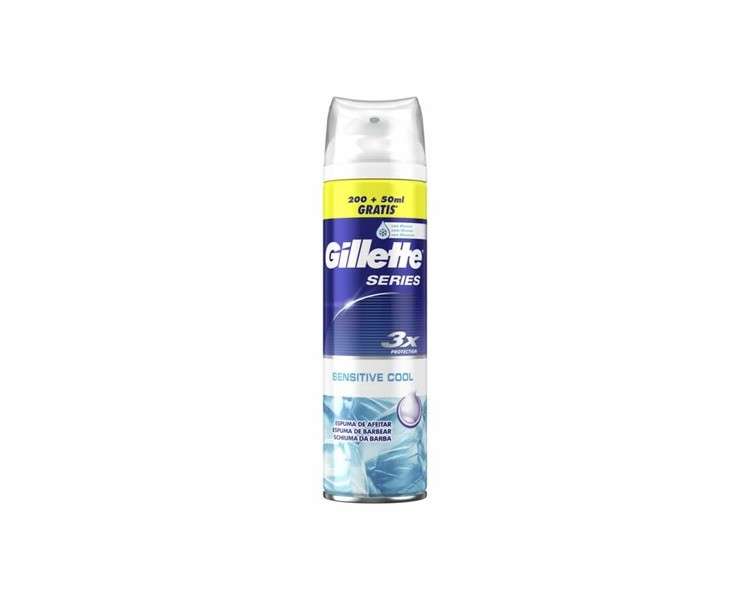 Gillette Series Shaving Foam Sensitive Cool Sensitive Skin 250Ml