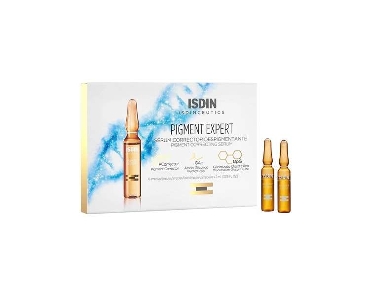 ISDIN Isdinceutics Pigment Expert Depigmenting Serum 30 Ampoules - Helps Prevent and Treat Pigmentation by Acting on Melanogenesis