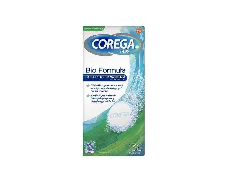 COREGA Prosthetic Tablets TABS 136 BIO FORMULA