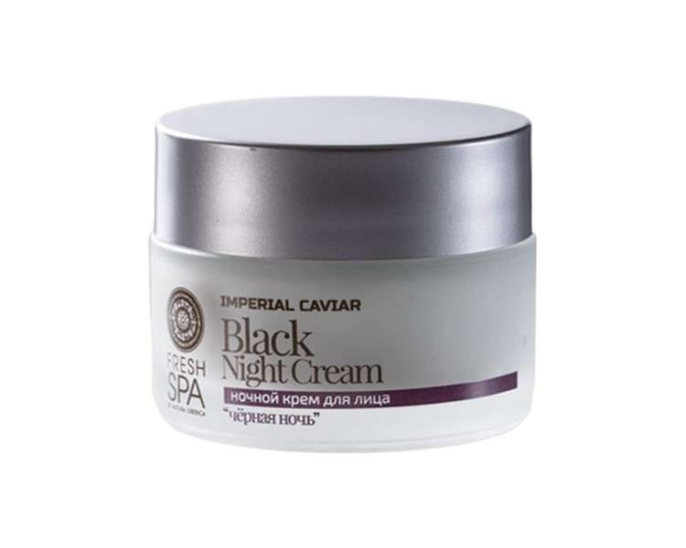 Siberica Professional_Fresh Spa Black Night Cream Czarny Krem Odm³Adzajacy Na