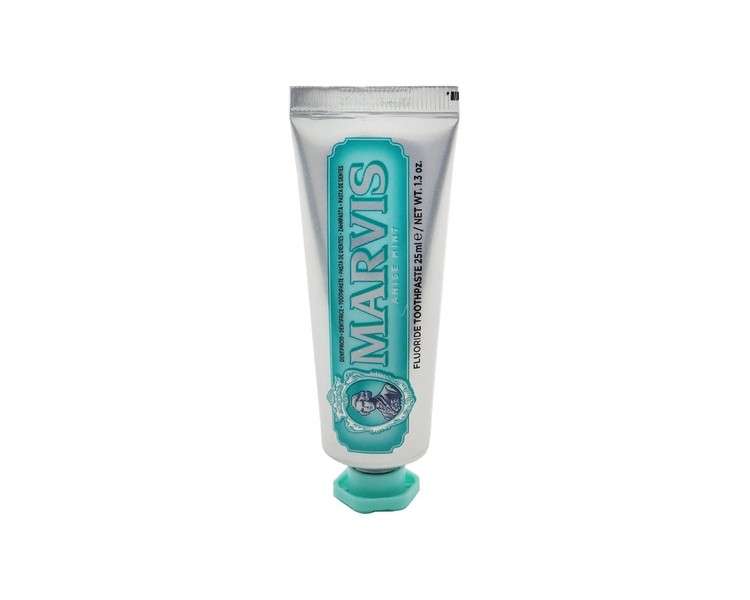 MARVIS Anise Mint Toothpaste 25ml - Travel Size for Clean Teeth and Healthy Gums with Lasting Fresh Breath