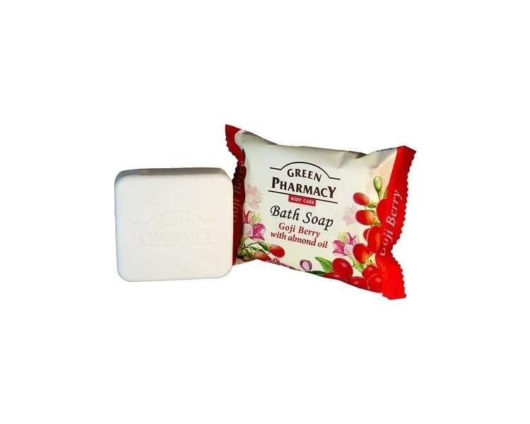 Green Pharmacy Goji Berry Bath Soap Bar with Almond Oil 100g