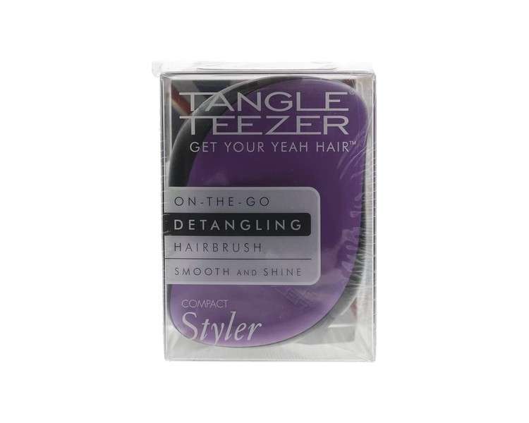 Tangle Teezer Compact Styler Detangling Hairbrush Black Violet