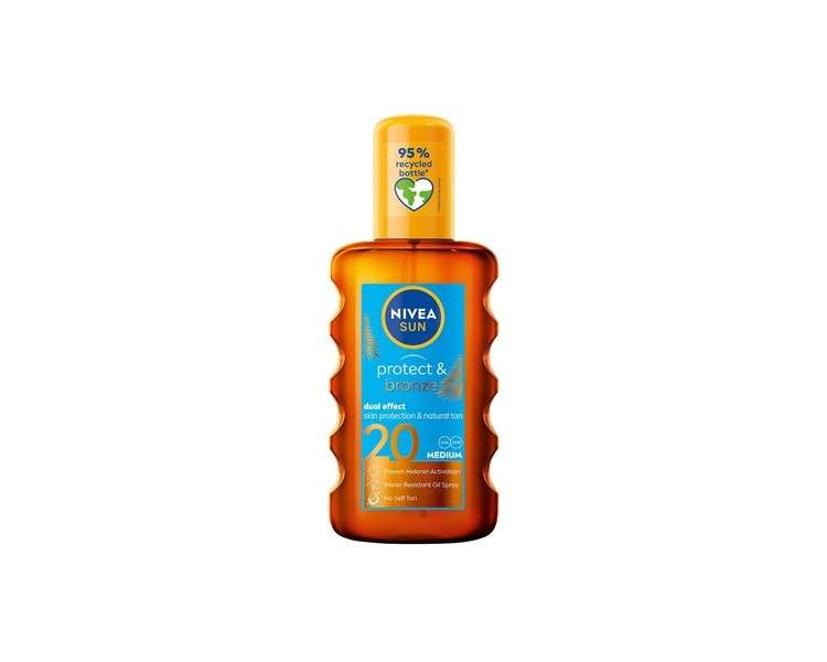 NIVEA Sun Protect & Bronze Natural Tanning Oil SPF 20 200ml