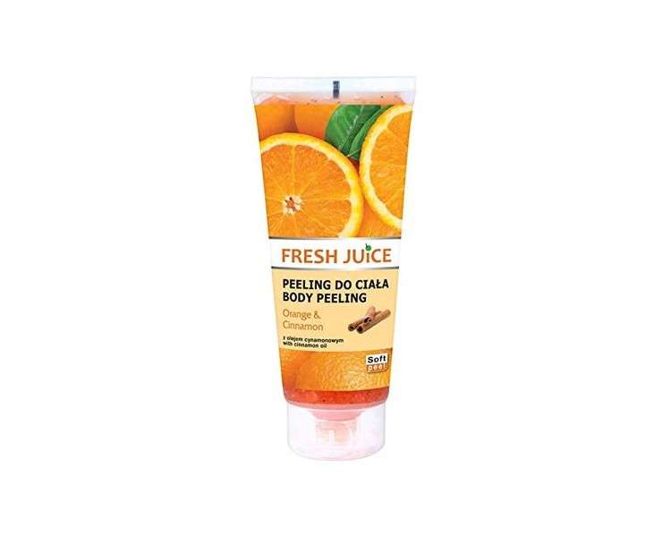 Green Pharmacy Fresh Juice Body Peeling Scrub Orange & Cinnamon Soft Peel 200ml