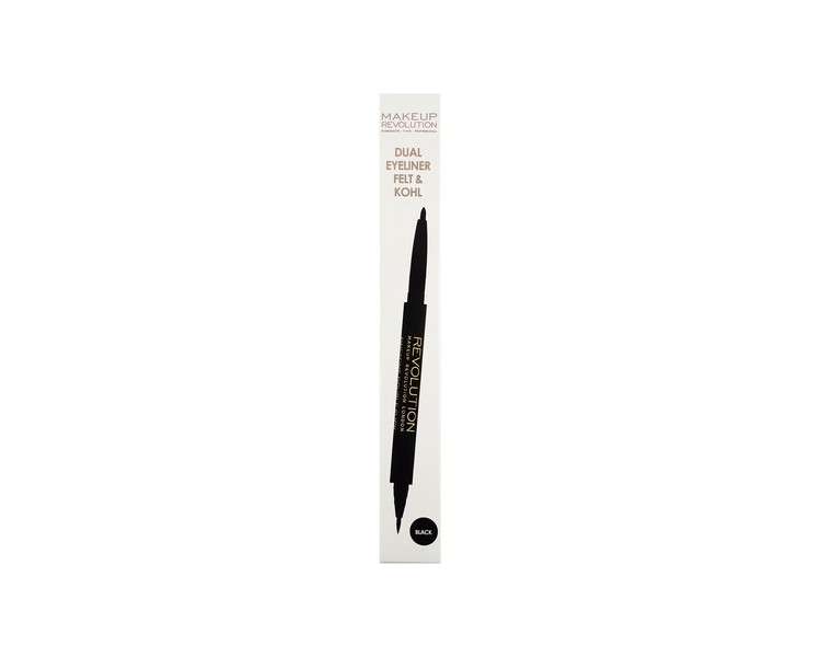 Revolution Felt And Kohl Dual Eyeliner Black