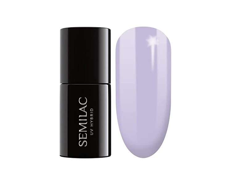 Semilac 127 UV Hybrid Nail Polish Violet Cream 7ml