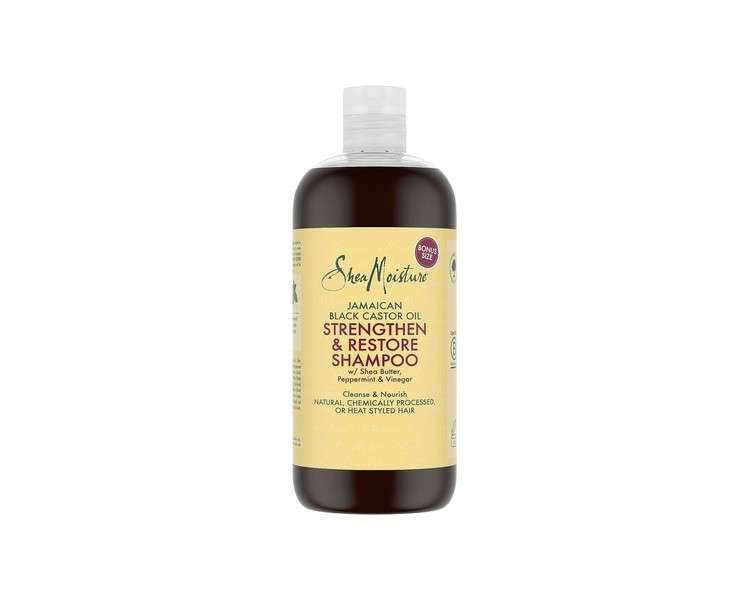 SheaMoisture Jamaican Black Castor Oil Strengthen & Restore Shampoo Sulfate Free for Natural, Chemically Processed, or Heat Styled Hair 473ml