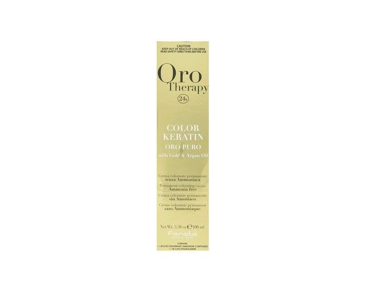 Fanola Oro Ammonia Free Dye Therapy Platinum 10 Blonde Color Keratin 100ml