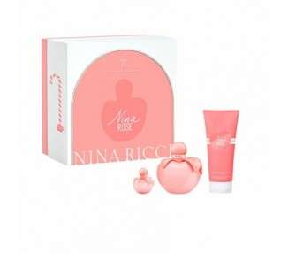 Nina Rose Gift Set 50ml Eau De Toilette Spray + 75ml Body Lotion + 4ml Eau De Toillette Spray