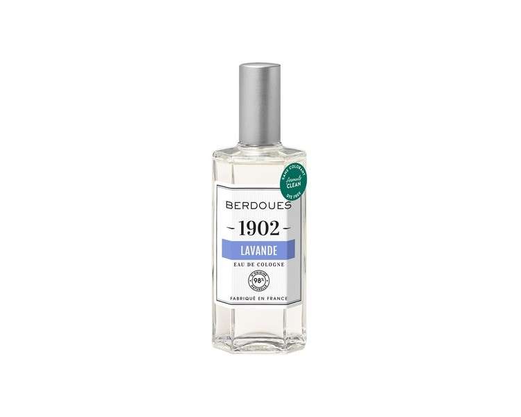 BERDOUES 1902 Lavender Eau de Cologne Spray Fragrance for Men and Women 4.2 fl.oz.