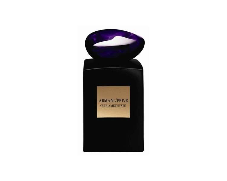 Giorgio Armani Prive Cuir Amethyst Eau De Parfum Spray 3.4 Ounce