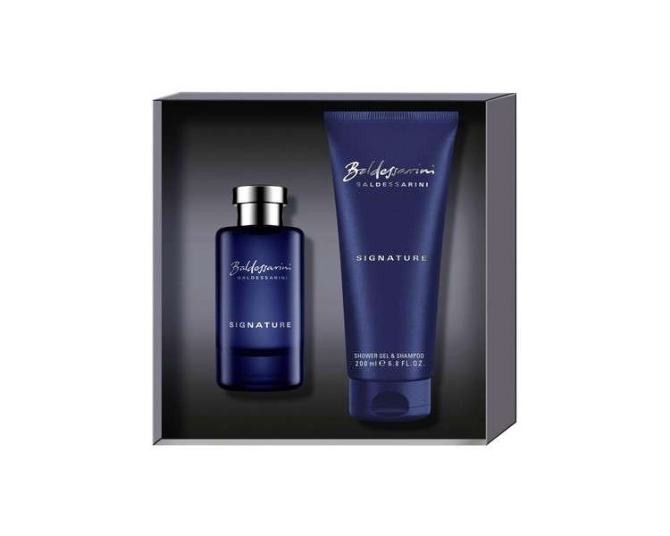 Hugo Boss Baldessarini Signature Gift Set + Eau De Toilette 50ml + Shower Gel 200ml