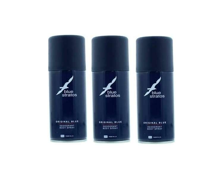 Blue Stratos Original Blue Body Spray Deodorant 150ml