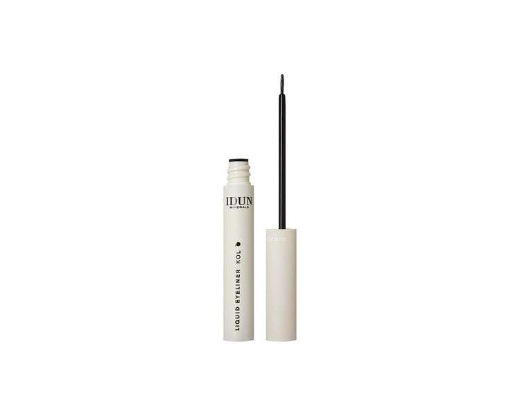 Idun Minerals Liquid Eyeliner Kol Vegan Water-Resistant Formula 0.19 Oz