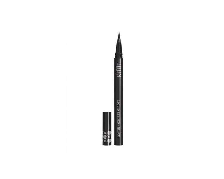 Idun Minerals Liquid Eye Pen Matte Black Long-Wearing Formula with Charcoal and Purified Mineral Pigments 0.02 oz