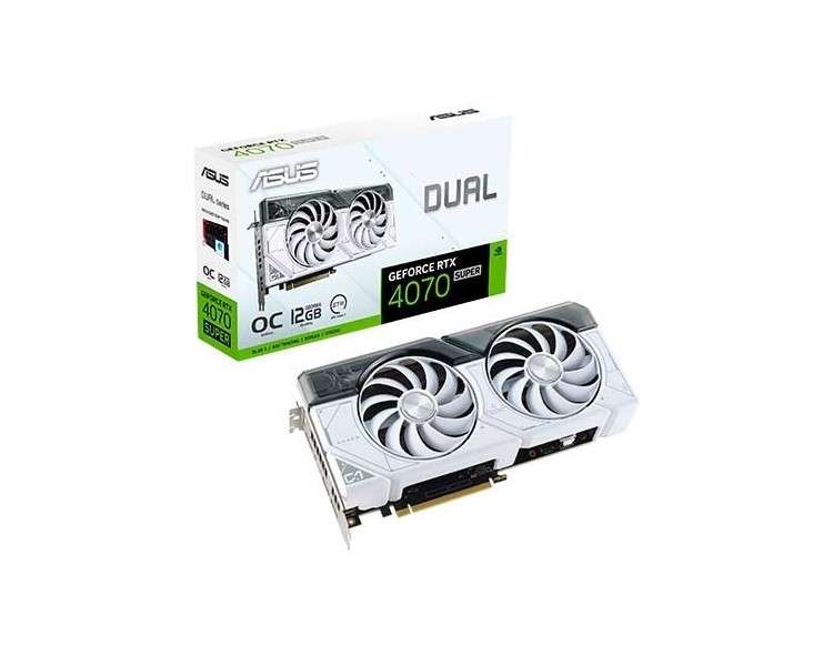 TARJETA GRÁFICA ASUS RTX 4070 SUPER O12G WHITE