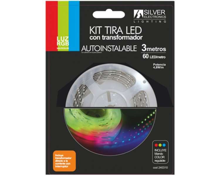 Kit tira led silver electronics 540