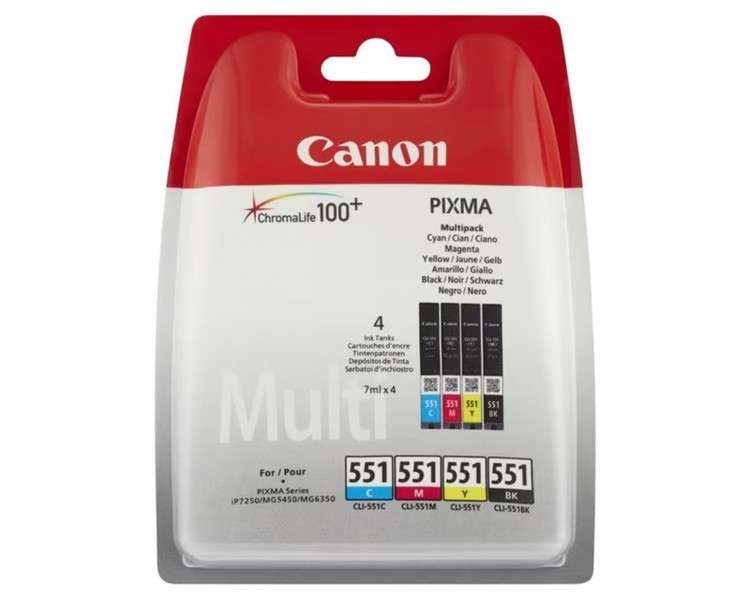 Multipack canon cli - 551 c m y