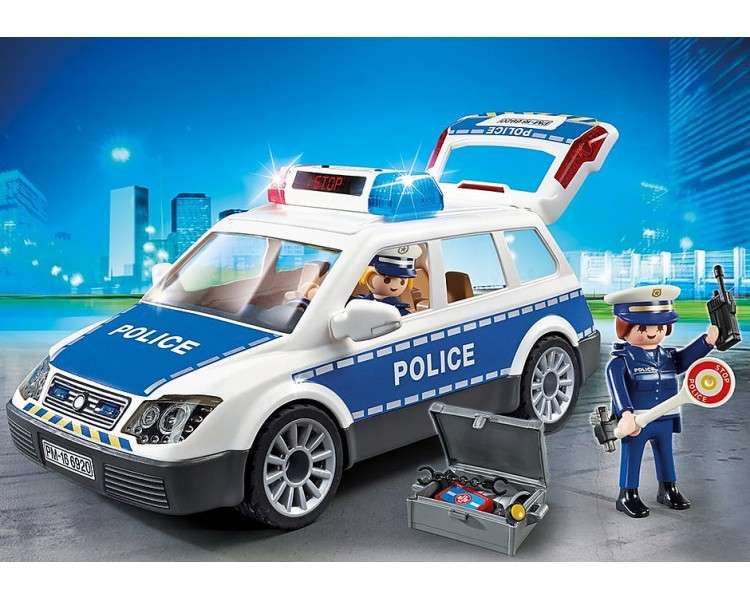 Playmobil policia coche policia con luces