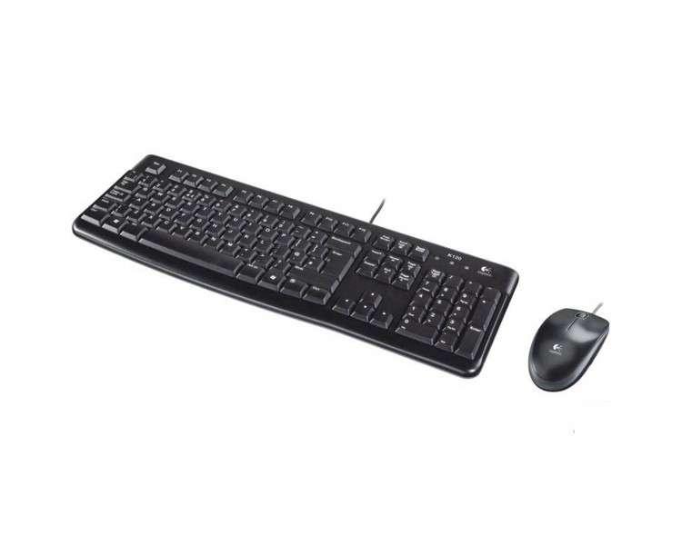 Teclado + mouse logitech mk120 optico