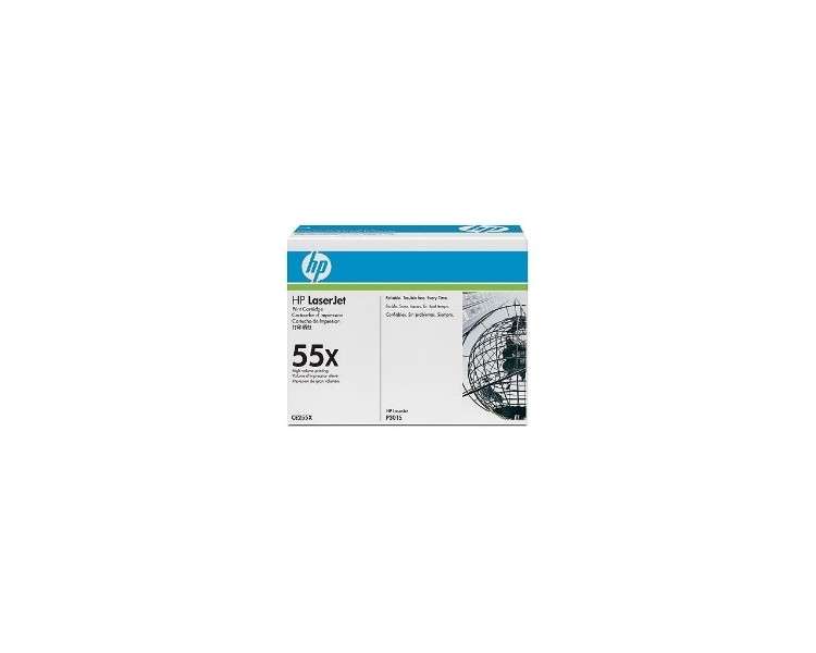 Toner hp 55x ce255x negro 12500