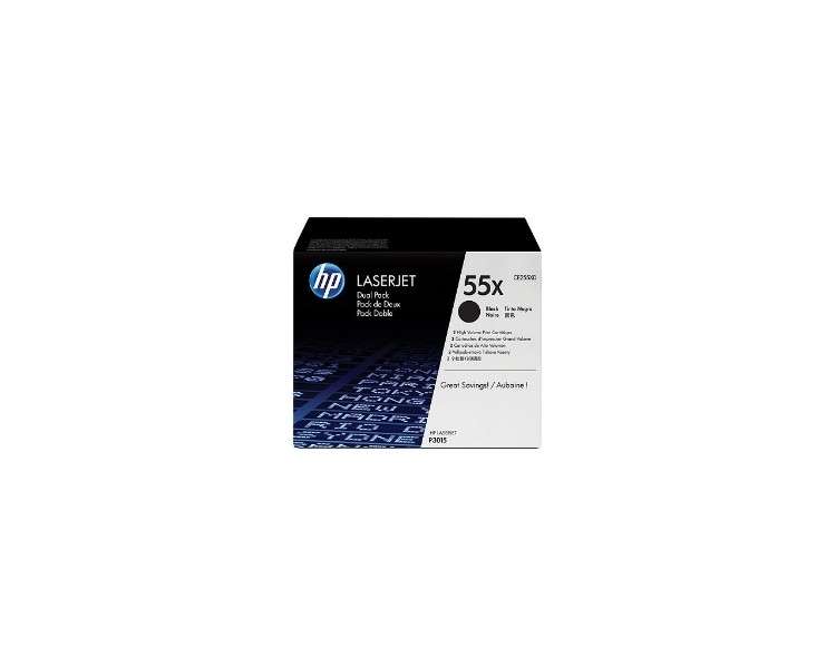 Toner hp 55x ce255xd negro 12500