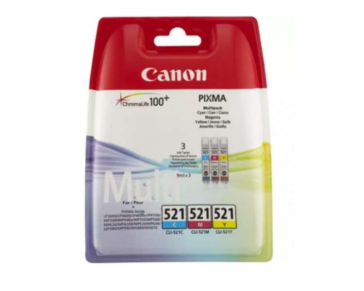 Multipack canon cli 521 pixma 3600