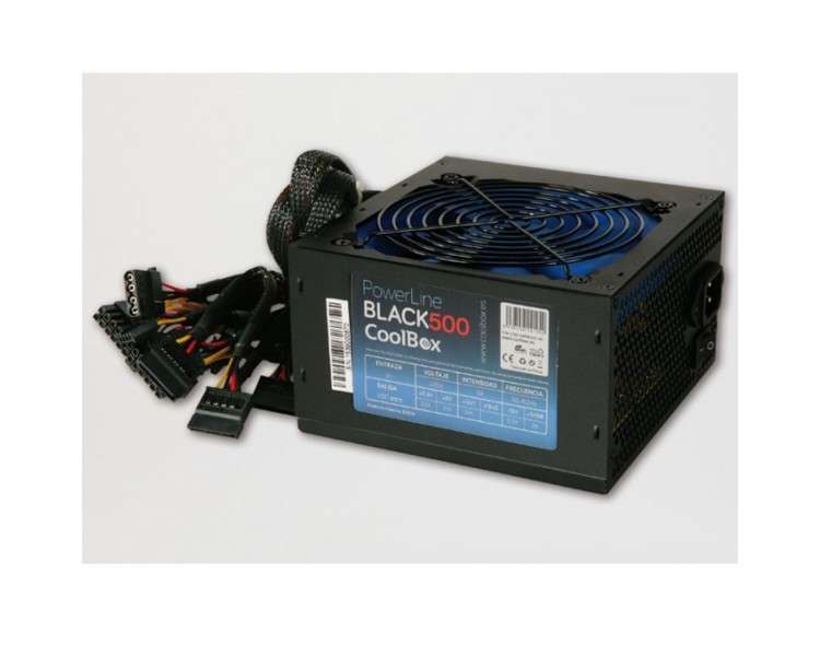 Fuente alimentacion coolbox powerline black - 500 500w