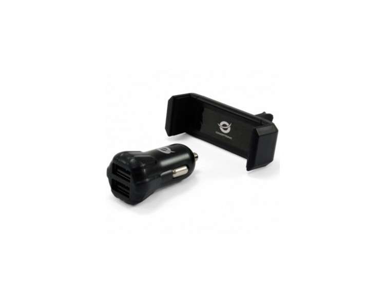 Cargador coche usb conceptronic 2 puertos