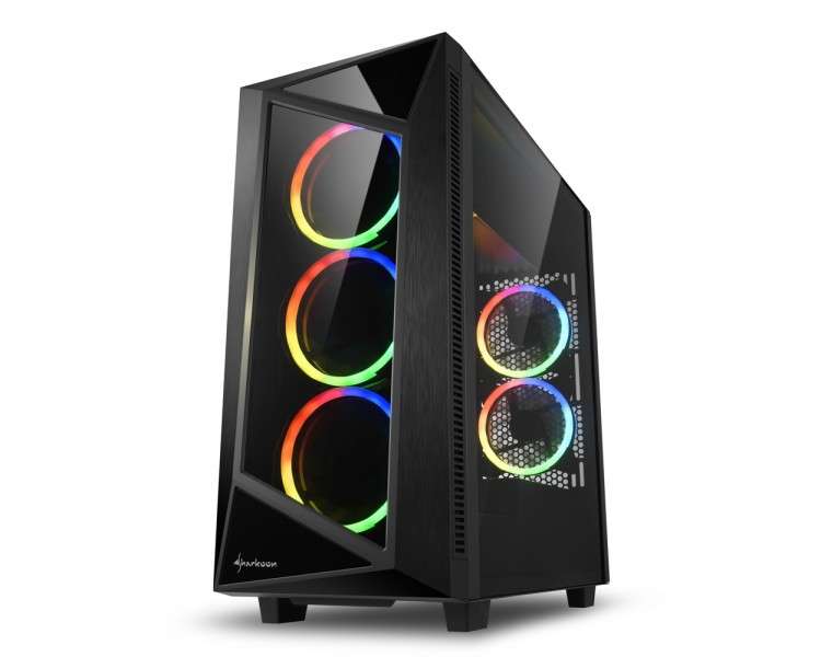 Caja atx sharkoon rev200 2xusb3.0 rgb