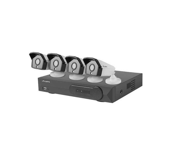 Kit videovigilancia lanberg 5mp nvr poe