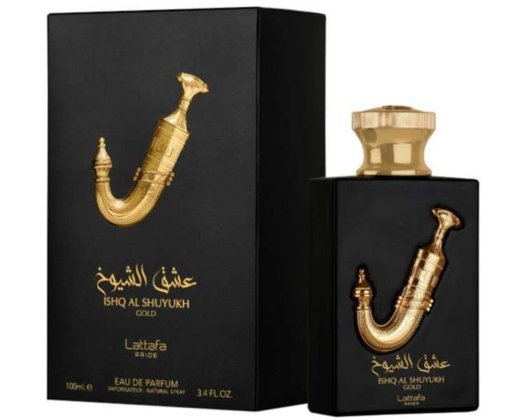 Ishq Al Shuyukh Gold Lattafa Pride  Eau de Parfum - Eau De Parfum 100ml Caramel, Saffron, Tonka Bean, Suede Leather