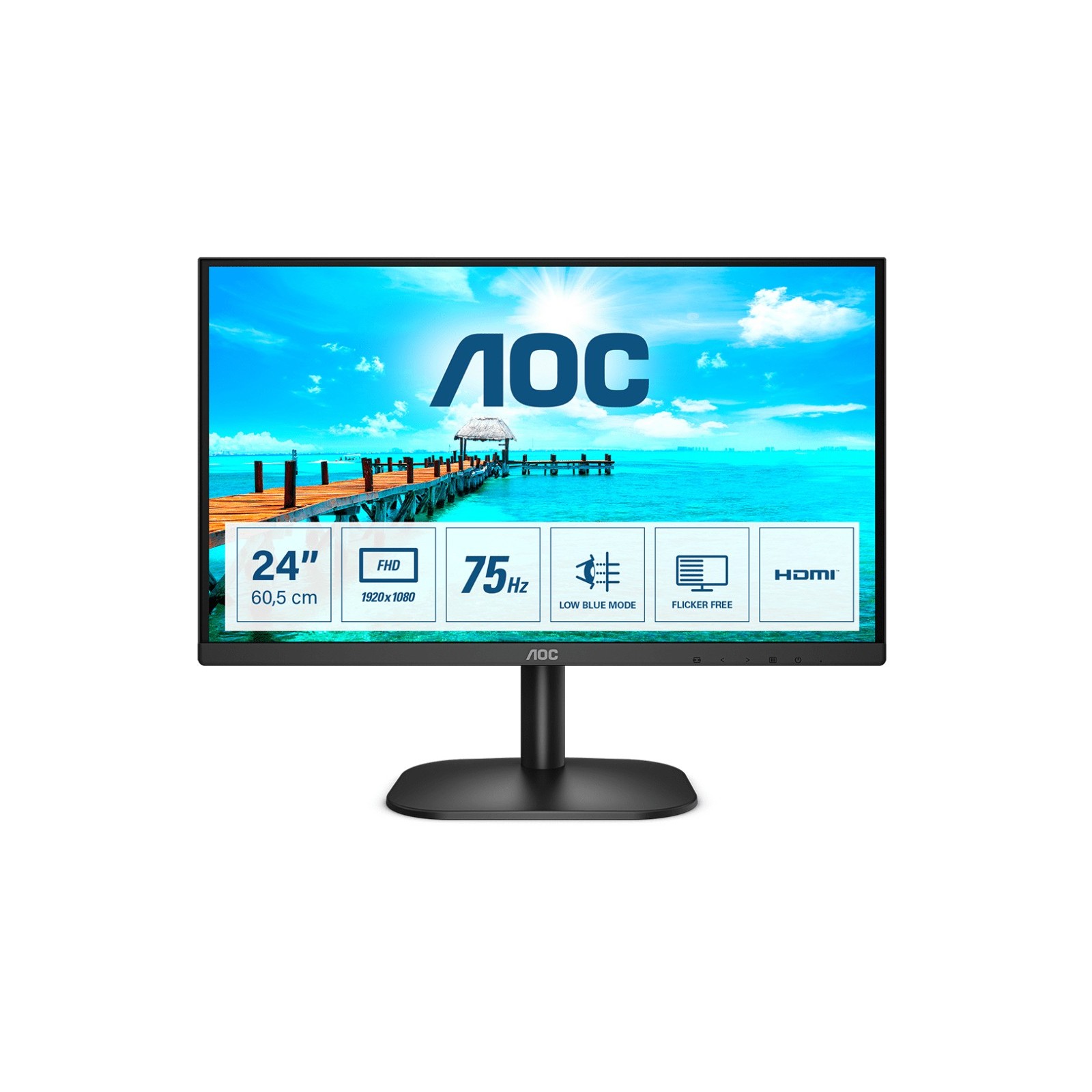 Monitor led 238pulgadas aoc 24b2xhm2 vga