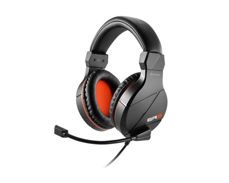 Auriculares gaming sharkoon rush er3 negro