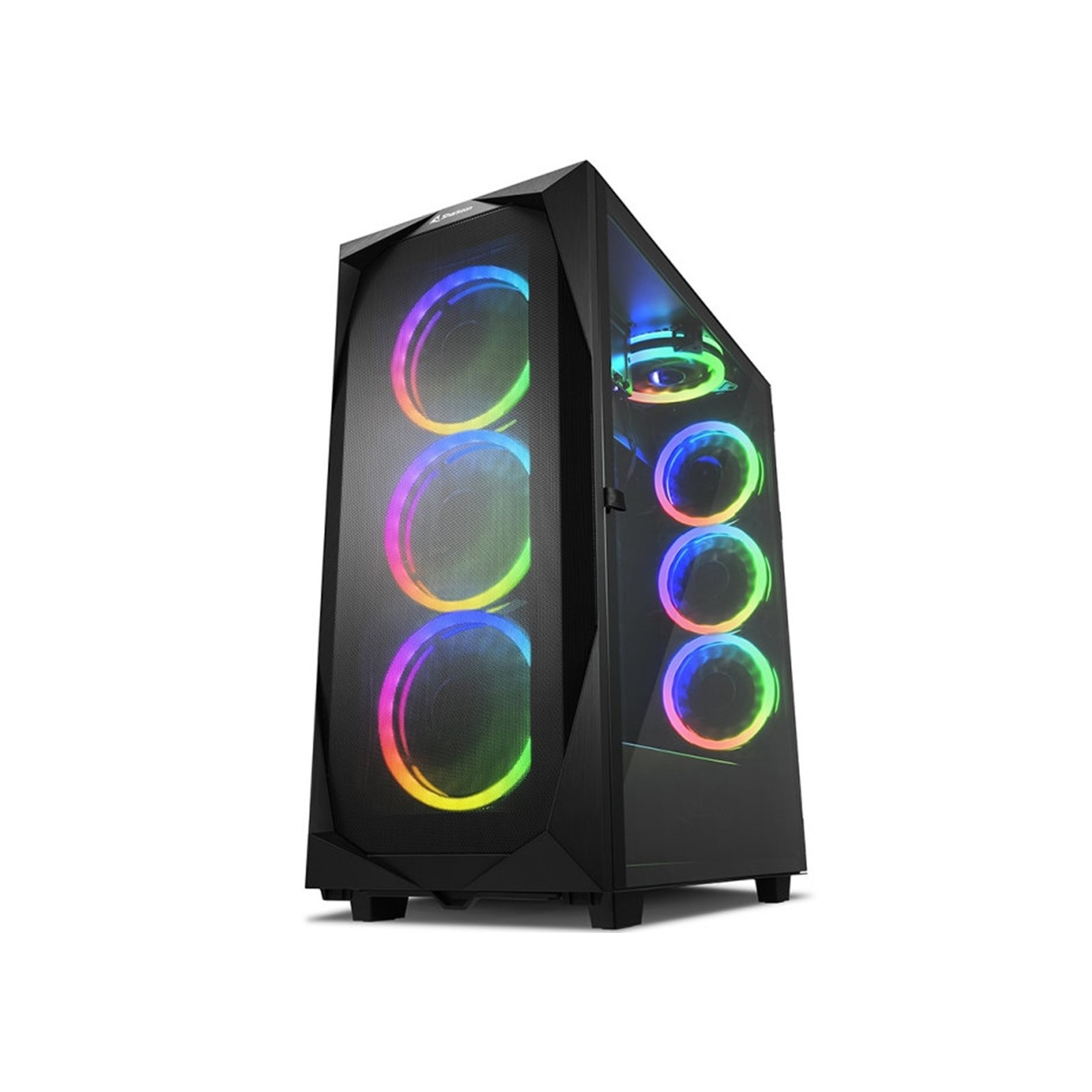 Caja atx sharkoon rev300 2xusb30 rgb