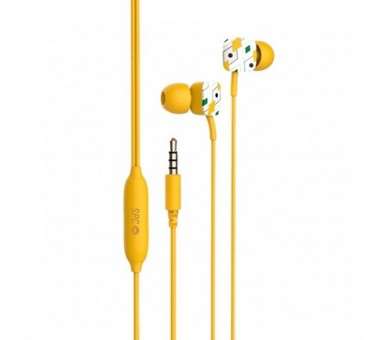 Auriculares micro spc hype amarillo conector