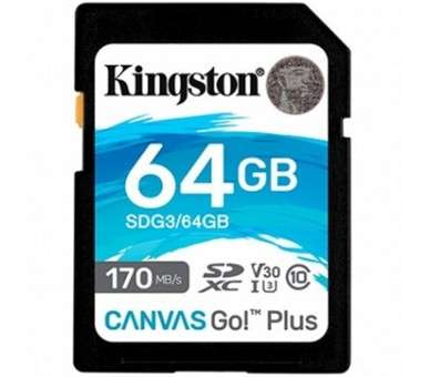 Tarjeta memoria sdxc 64gb kingston canvas