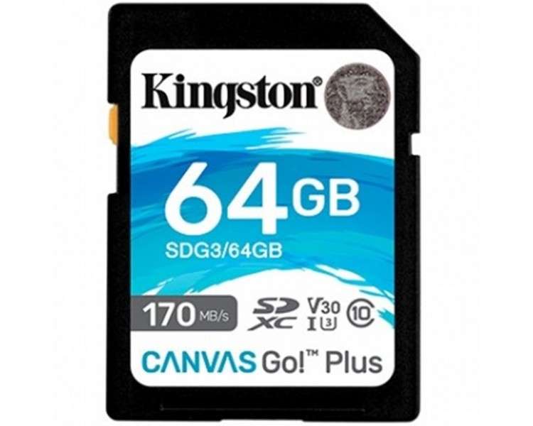 Tarjeta memoria sdxc 64gb kingston canvas