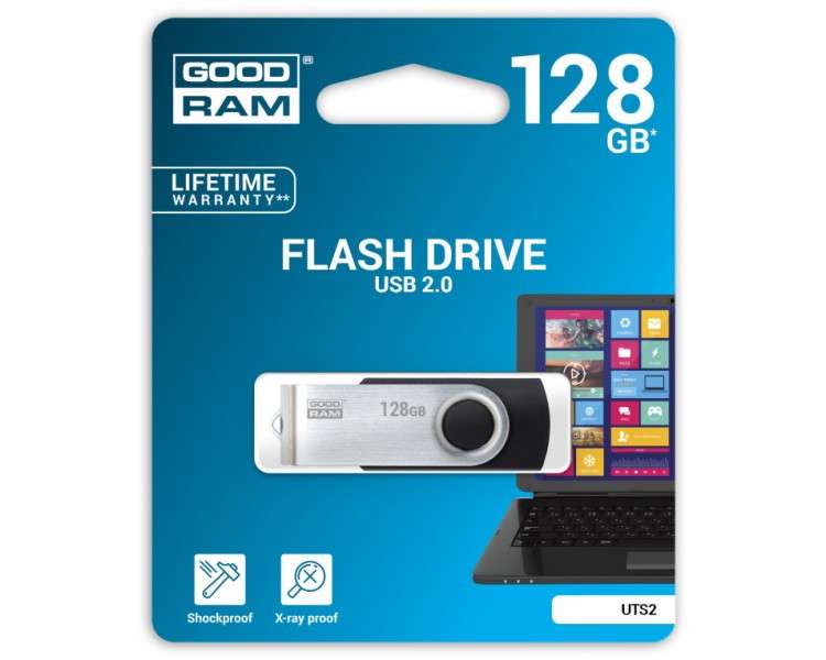 Usb 20 goodram 128gb uts2 negro