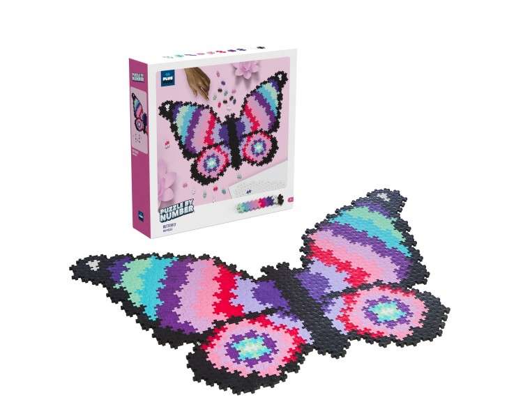 Plus-Plus - Puzzle By Number Butterfly 800pcs - (3915)