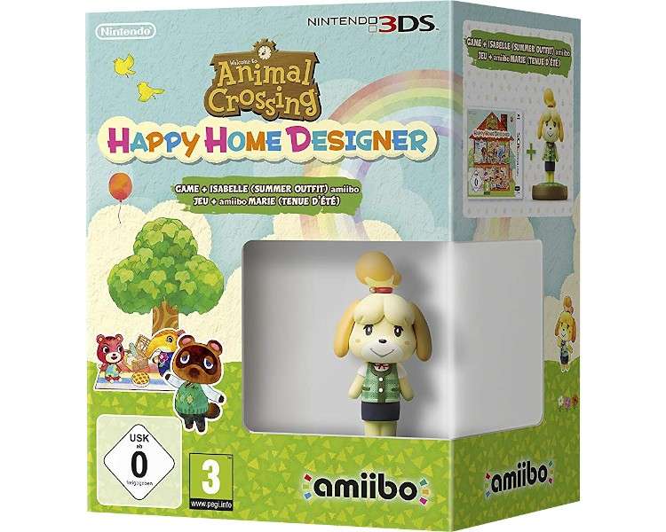 ANIMAL CROSSING HAPPY HOME DESIGNER + AMiiBO ISABELLE EDICIÓN VERANO