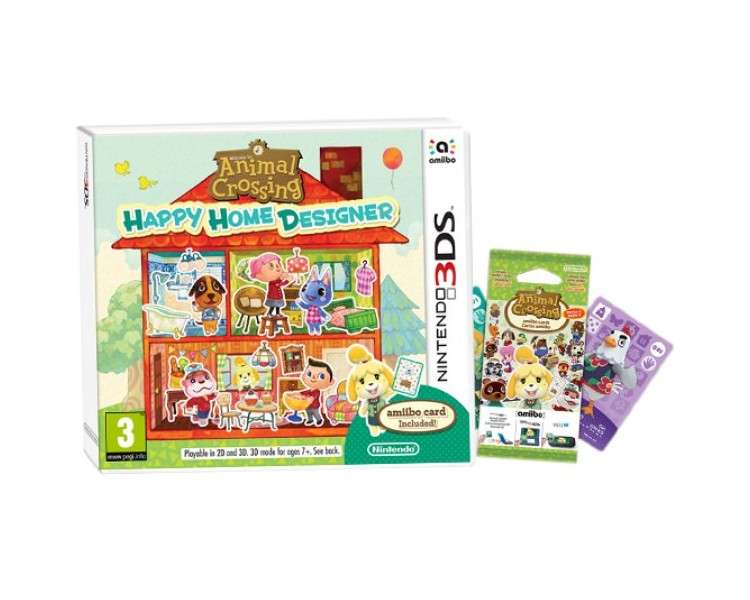 ANIMAL CROSSING: HAPPY HOME DESIGNER + 1 TARJETA AMiiBO