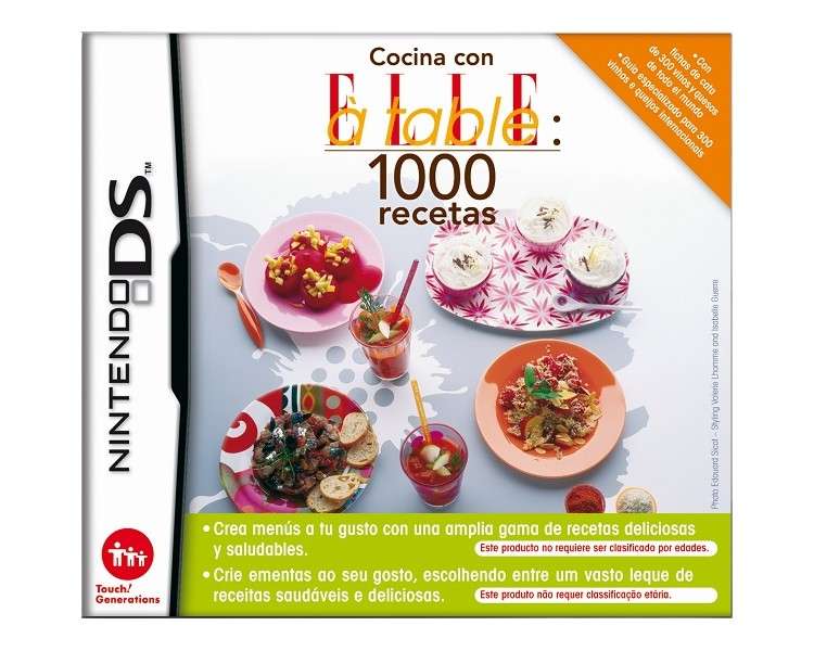 COCINA CON ELLE A TABLE:1000 RECETAS (3DSXL/3DS/2DS)